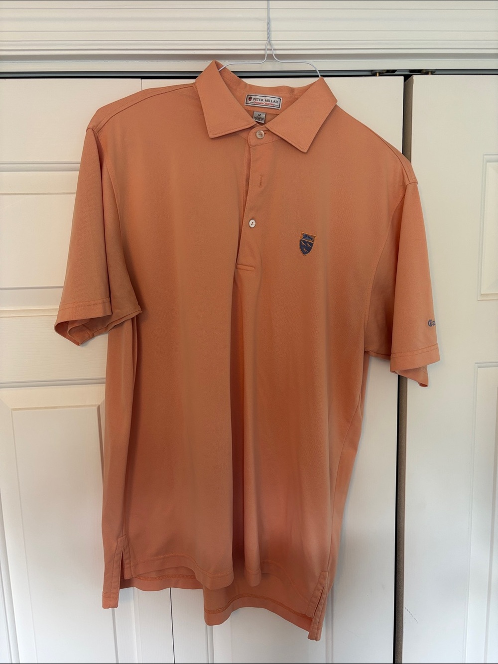 Peter Millar Orange Golf Polo Shirt